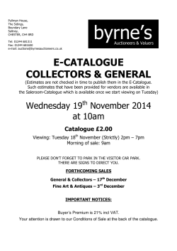 the 19th November catalogue - Byrne's Auctioneer & Valuers