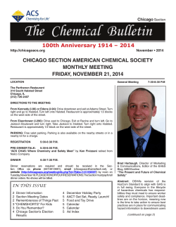 2014 November Chemical Bulletin