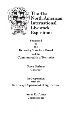 General Rules - North American International Livestock Exposition
