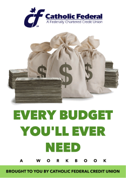 EVERY BUDGET YOU'LL EVER NEED