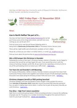 N&E Friday Flyer – 21 November 2014