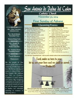Current Bulletin - San Antonio Catholic Church