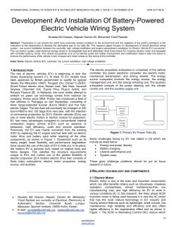 Development And Installation Of Battery