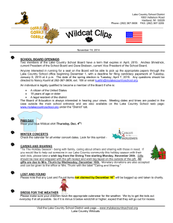 Wildcat Clips - Lake Country School District