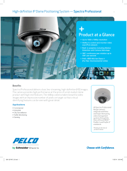 High-definition IP Dome Positioning System — Spectra