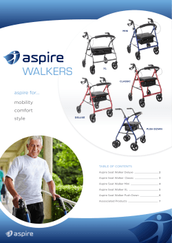 Aspire Seat Walker Range Brochure