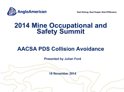 AACSA PDS Collision Avoidance