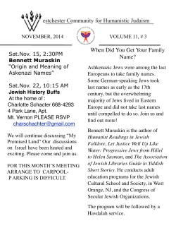 Our Latest Newsletter - Westchester Community for Humanistic