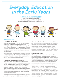 Everyday Education in the Early Years - January 2015