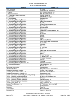 Sorted by Reseller