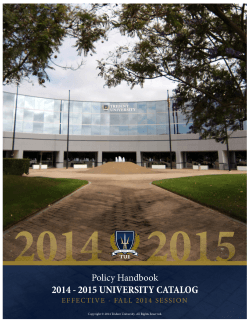 2014-2015 University Catalog