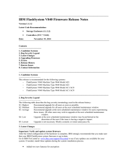 IBM FlashSystem V840 Firmware Release Notes