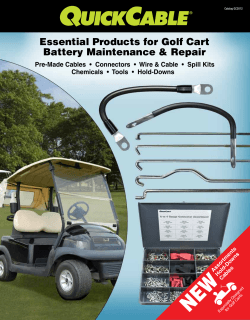 Essential Products for Golf Cart Battery Maintenance & Repair