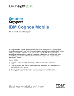 IBM Cognos Mobile