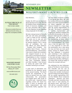 November 2014 - Wolferts Roost Country Club