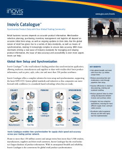 Inovis Catalogue - Synchronize Product Data with Your