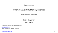 Vortessence Automating Memory Forensics Area 41 Zurich