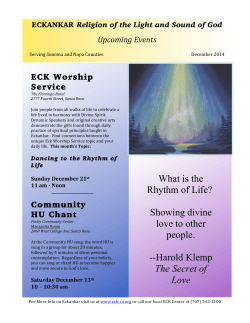 ECK Worship Service Community HU Chant Upcoming Events