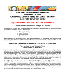 Detailed Agenda - Sioux Falls Diversity Council