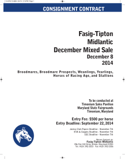 Fasig-Tipton Midlantic December Mixed Sale
