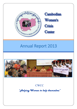 Annual Report 2013 - Cambodia Women's Crisis Center