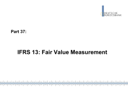 Fair Value Measurement