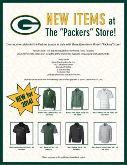 The “Packers” Store!