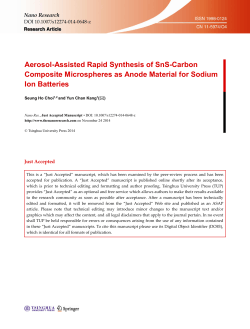 Aerosol-Assisted Rapid Synthesis of SnS-Carbon