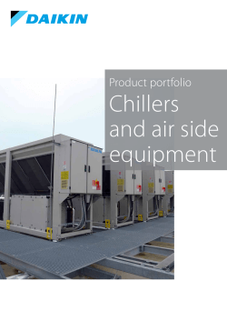 Chillers and air side equipment