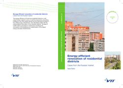 Energy-efficient renovation of residential districts