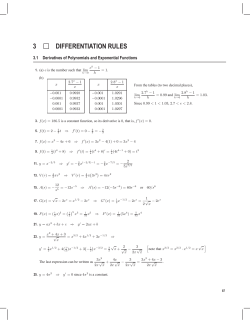 3 DIFFERENTIATION RULES