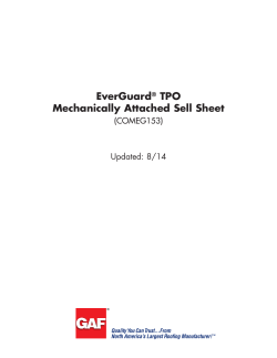 EverGuard® TPO Mechanically Attached Sell Sheet