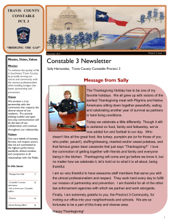 Constable 3 Newsletter