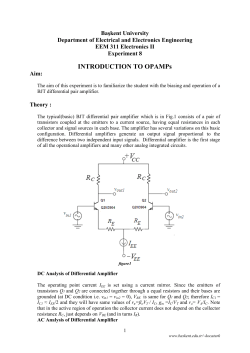 Experiment8-INTRODUCTION TO OPAMPs(differential amp.)