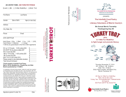 Mail-In Registration - Morris Township Turkey Trot