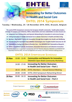 Final EHTEL 2014 Symposium Agenda