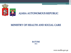 Presentation of Ministry of Health and Social Care