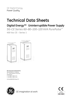 SG 60-120 PP S1 Technical Data Sheet