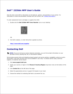 Dell™ 2335dn MFP User's Guide