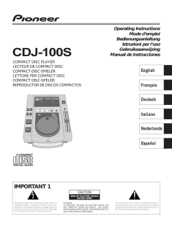 CDJ-100S - B&W Ton und Licht GdbR