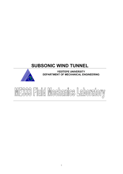 SUBSONIC WIND TUNNEL