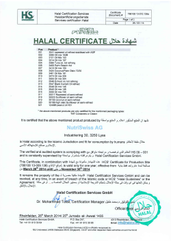 Halal Certifikate