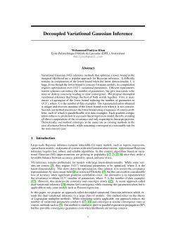 Decoupled Variational Gaussian Inference