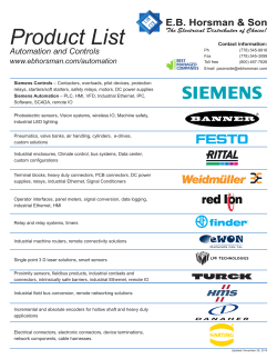 Automation and Controls Line Card