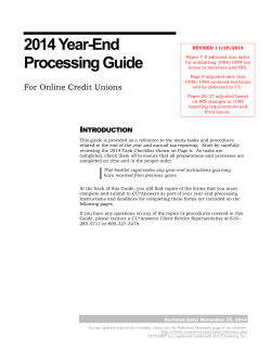 Year End Processing Guide