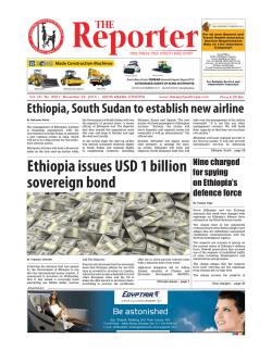 Ethiopia issues USD 1 billion sovereign bond