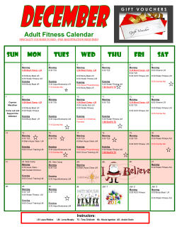 December 2014 - Fitness Connection