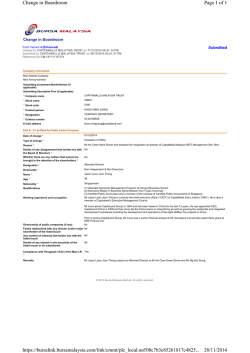 Page 1 of 1 Change in Boardroom 28/11/2014 https://bursalin