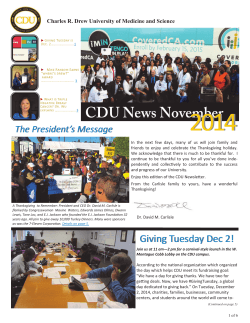 Giving Tuesday Dec 2! - Charles R. Drew University of Medicine and