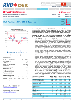 Skyworth Digital (751 HK) Well Positioned For
